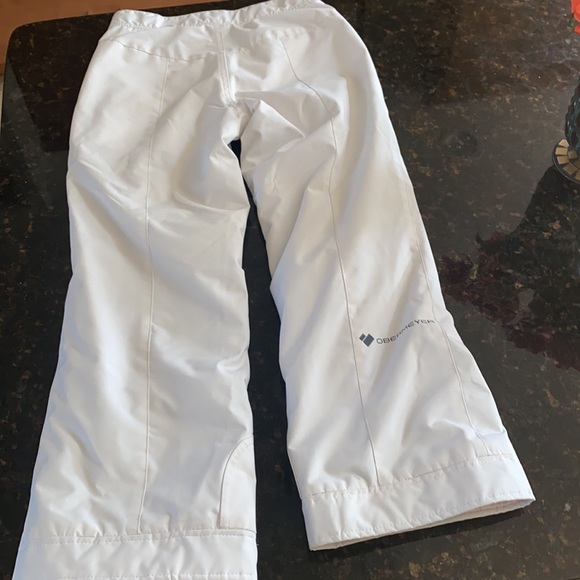 Obermeyer sport white ski  pants size med (10-12) - Picture 3 of 11